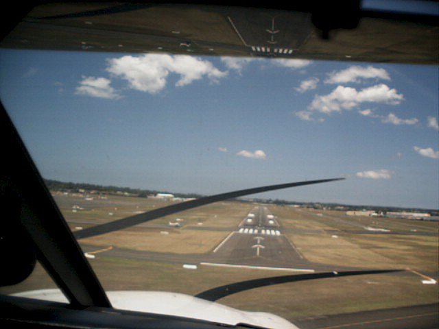And back home we come. The runway's the bit in the middle, isn't it?