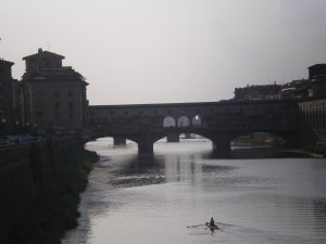 Sunset over the Ponte Vecchio