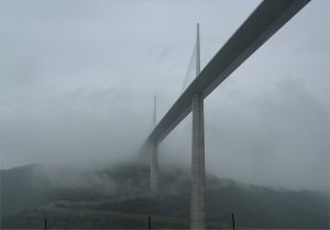Sorry about the cloud, the bridge is actually a lot longer than this.